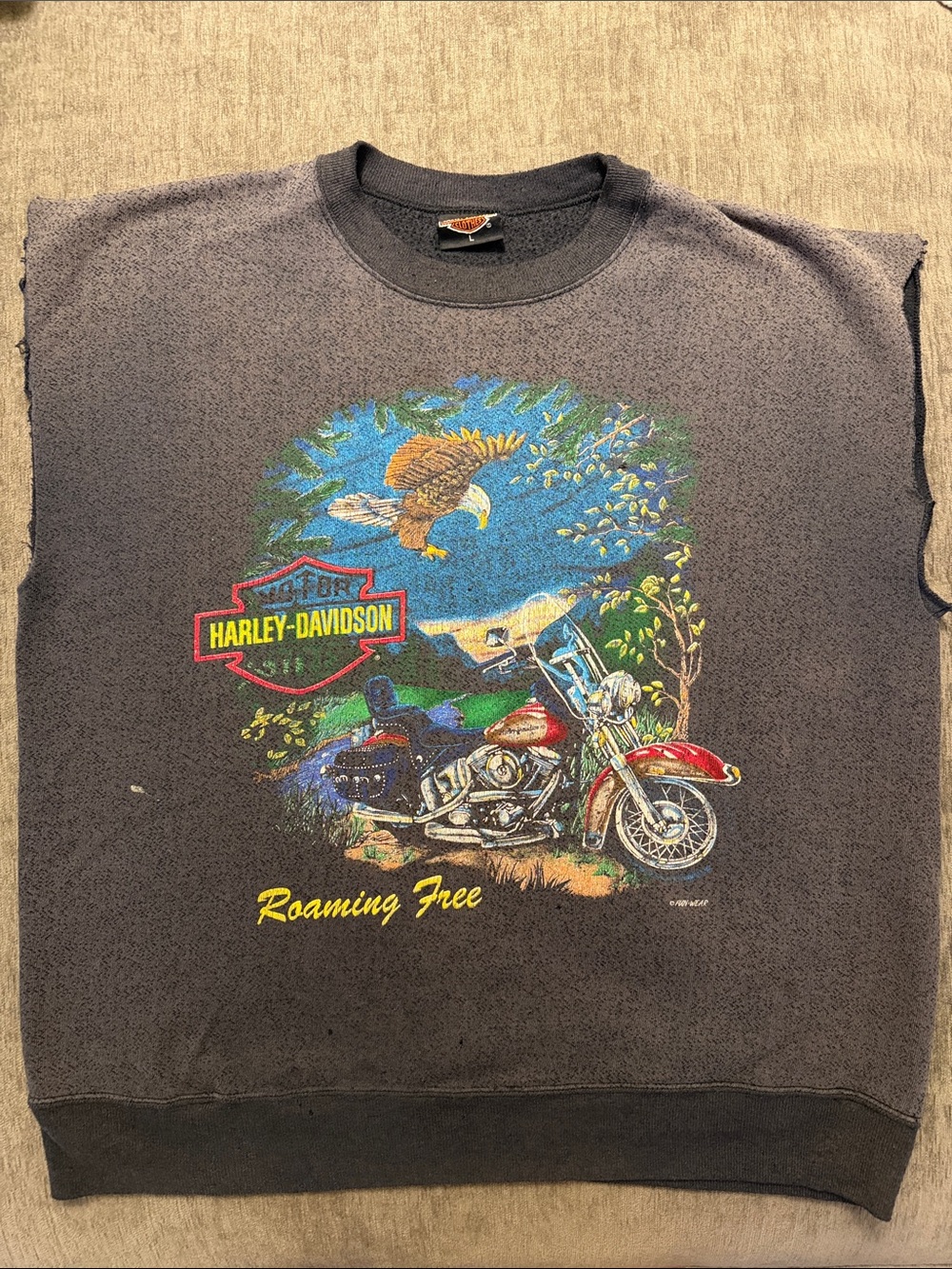 Vintage Harley Davidson Muscle T Shirt, Size L